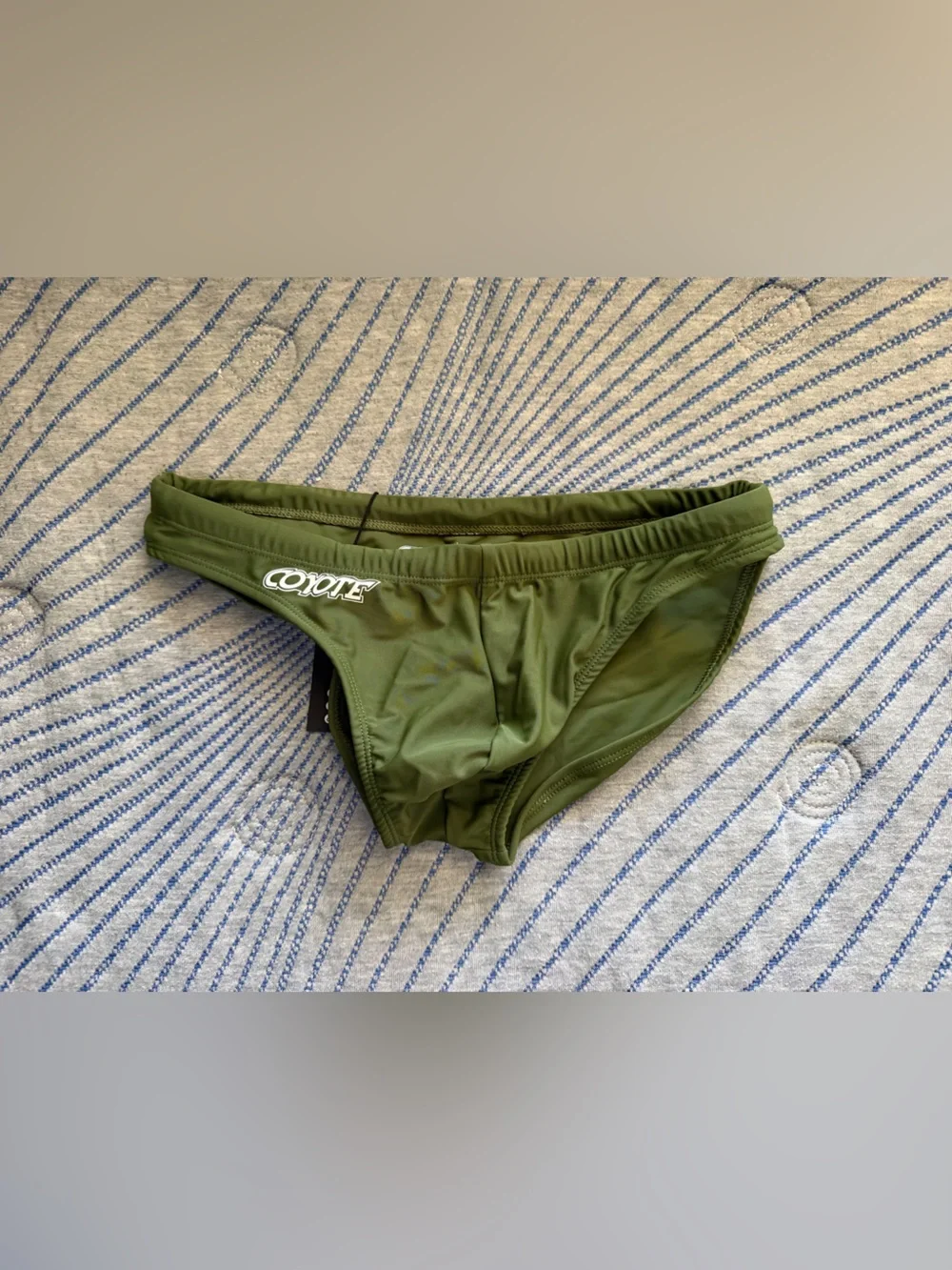Olive Green Men’s Swim Brief Shorts